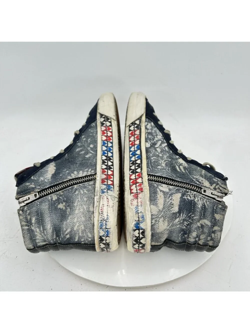 Golden Goose SLIDE Slip On EU 41 Womens 10 Denim Casual Shoes - Picture 4 of 11